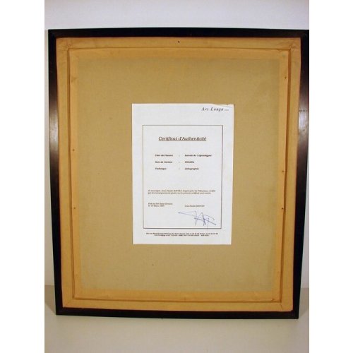 他の写真1: 藤田嗣治　大判リトグラフ額入り「黙示録」の部分・地獄図　４０×３２cm　