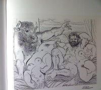 ピカソ銅版画１００枚所収「ボラールのための連作集」２８×２８cm　１９９４年　スペイン版