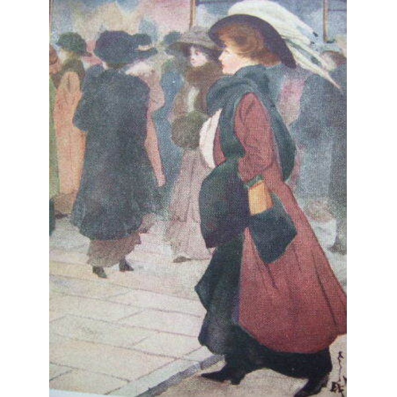 画像2: 牧野義雄　挿絵・著作：わが理想の英国女性たち（英文）Miss John Bull
