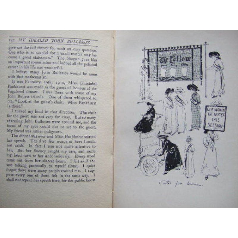 画像4: 牧野義雄　挿絵・著作：わが理想の英国女性たち（英文）Miss John Bull