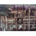 画像1: 明治期 手彩色  古写真　小川一真「亀戸の藤」　21,5×27,5cm　 (1)