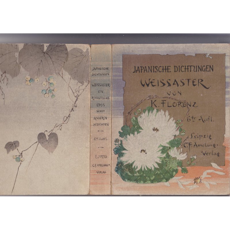 画像2: ちりめん本・「白菊」（独文)Karl Florenz "Japanische Dichtungen Weissaster"