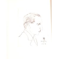 藤田嗣治・口絵銅版画　ジェオ・シャルル（仏）「オリンピック競技」１９２５年　限定７５０部の５８６番　アンカット本　