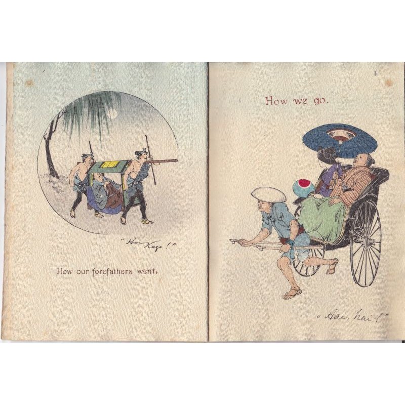 画像5: ちりめん本・「日本人の生活風景　」 英文（Japanese Pictures of Japanese Life）