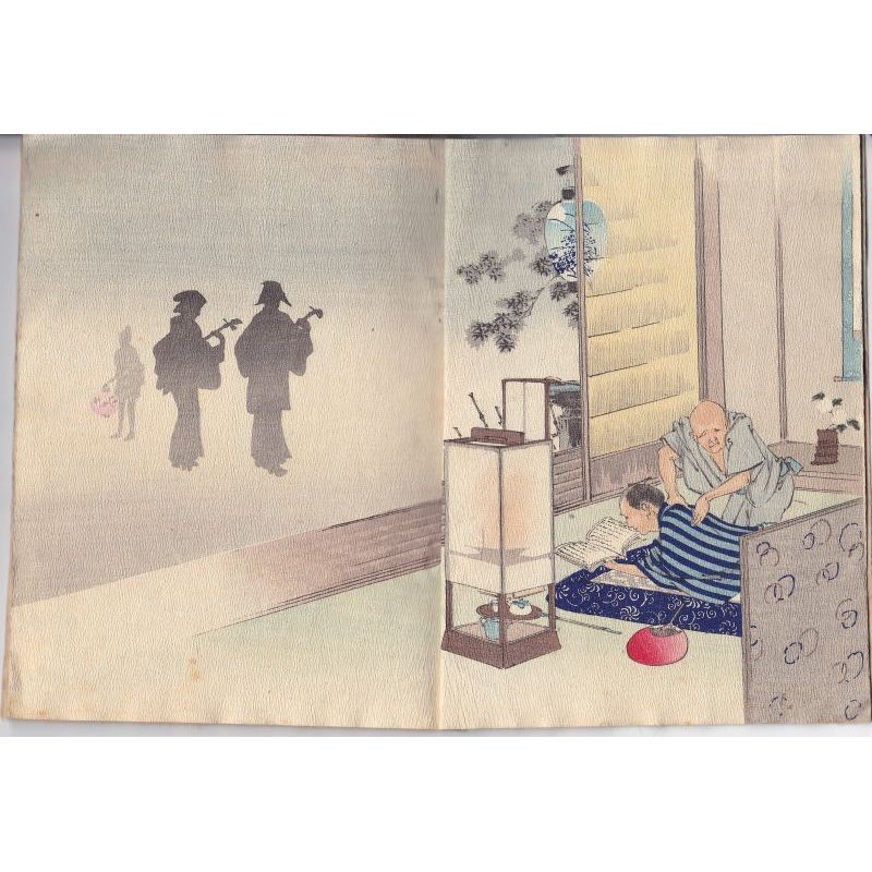 画像2: ちりめん本・「日本人の生活風景　」 英文（Japanese Pictures of Japanese Life）