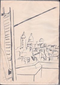 藤田嗣治装丁・口絵　川端康成序文　加藤健・詩集　「記録」　著者署名・献呈本