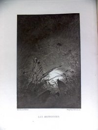 山本芳翠、ベロー、コンスタンほか挿絵（仏）「愛しき人（Les maitresses)」　ジャン・フルー　著者献呈署名本　アンカット　1886　パリ