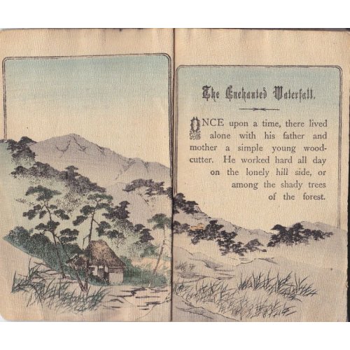 他の写真3: ちりめん本・日本昔話第20　「養老の滝」　英文 The　Enchanted Waterfall　著者　ジェイムズ゛夫人
