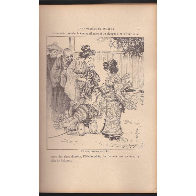 画像3: ビゴー・挿絵 ジェリオル「仏陀の耳の中で」仏文　Dans l'oreille de　Buddha 　1913　パリ