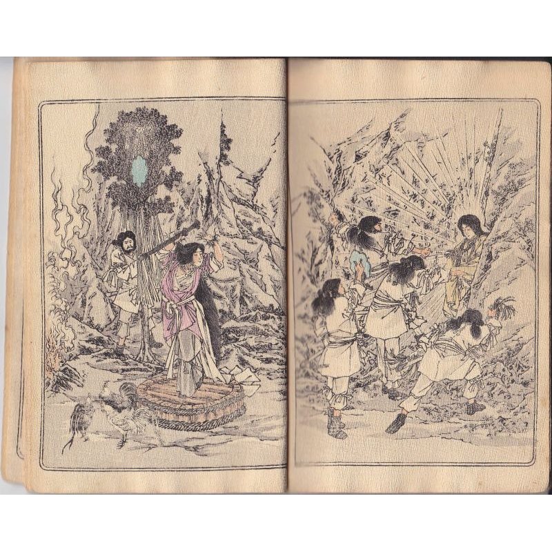 画像4: ちりめん本・日本昔話第9「八頭の大蛇」仏文　Le Serpent a Huit Tetes　　著者　ドートルメール