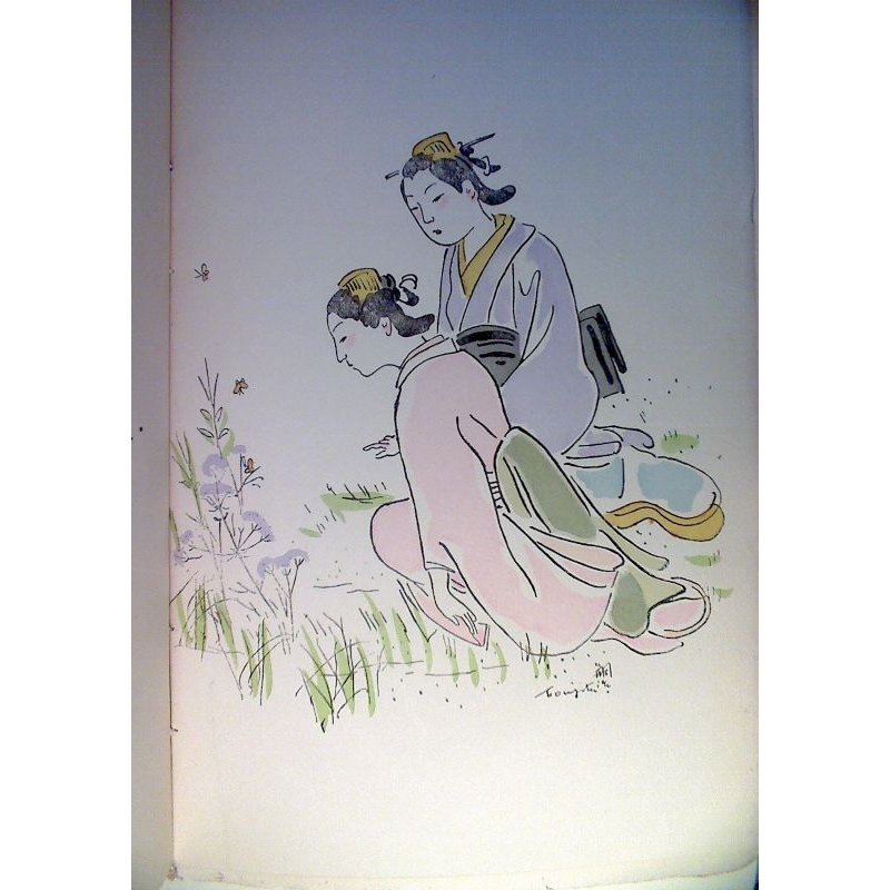 画像5: 藤田嗣治・挿絵4点 「芭蕉と門下の俳諧(Haikai de Basho et de ses disciples)」 仏文 1936年 21×14cm