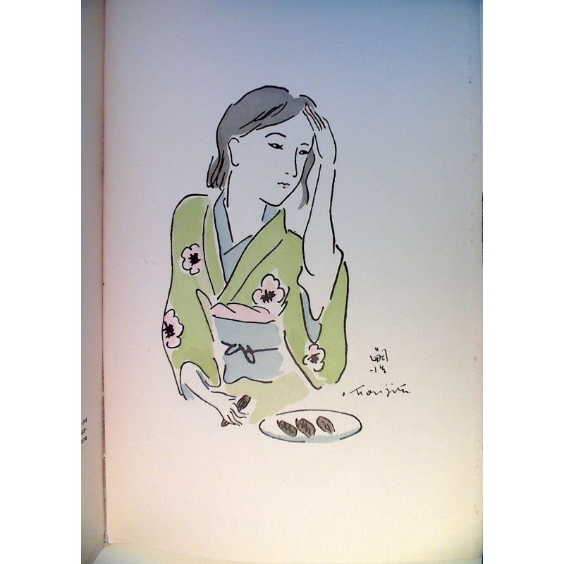 画像4: 藤田嗣治・挿絵4点 「芭蕉と門下の俳諧(Haikai de Basho et de ses disciples)」 仏文 1936年 21×14cm