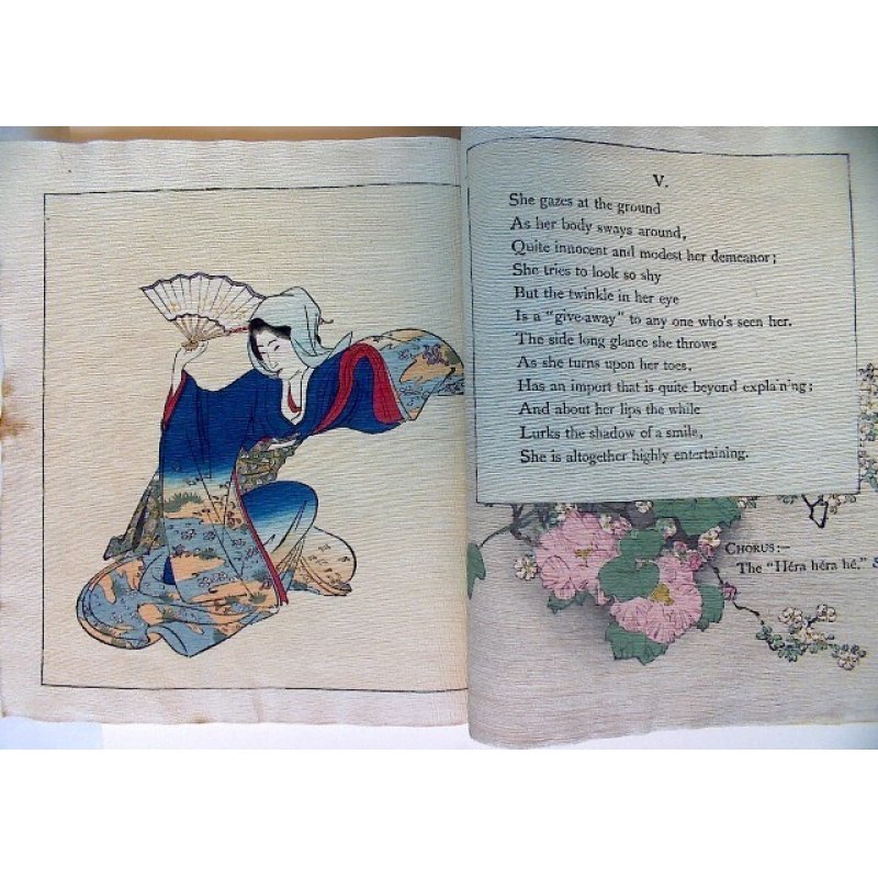 画像4: ちりめん本・「小花さん」（英文）ボストウィク著　F.M.Bostwick　”Kohanasan"