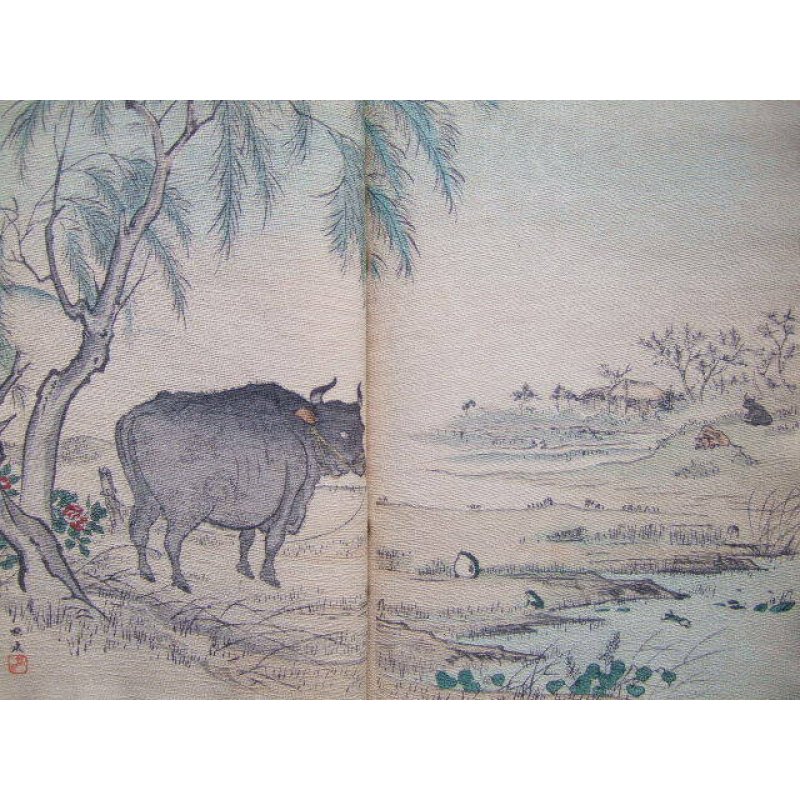 画像4: ちりめん本（仏）「ラ・フォンテーヌ寓話選（Fables choisies de La Fontaine)」　2冊セット　函入り　P・バルブトー(Barboutau)編集