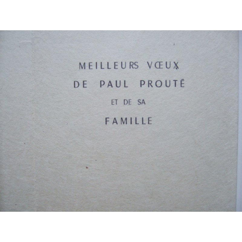画像5: 長谷川潔 1952年度年賀状 版画 「開かれた窓と鳩」 ビュラン 玲風書房カタログNo.611