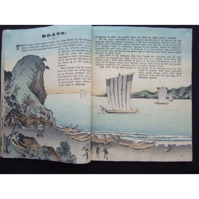 画像5: ちりめん本「さかさまの国日本」（英文）E.S.Patton "Japanese Topsyturvydom"