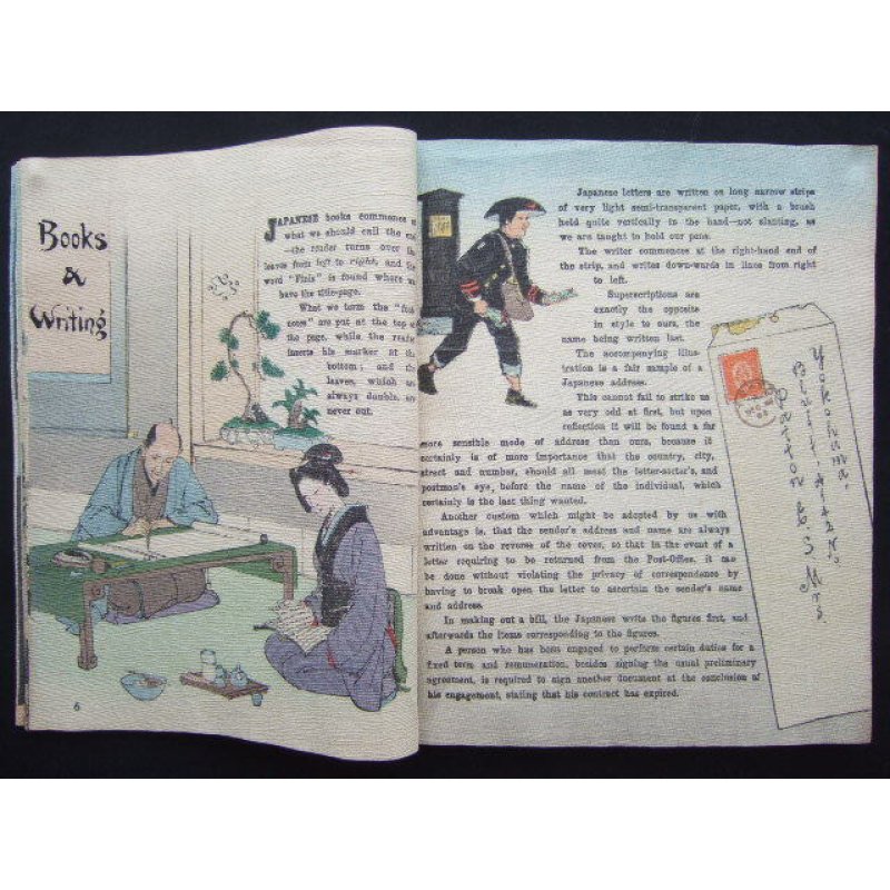 画像4: ちりめん本「さかさまの国日本」（英文）E.S.Patton "Japanese Topsyturvydom"