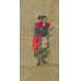 画像3: 明治写実画　五姓田工房・絹本彩色・小型人物画２点　明治22年頃　岩崎コレクション