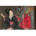 画像7: 明治写実画　小型・額入り「姫君と侍女（仮題）」　31×19cm 