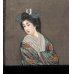 画像3: 明治写実画　小型・額入り「姫君と侍女（仮題）」　31×19cm 