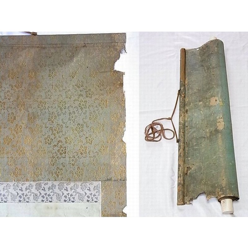 画像6: 明治写実画・絹絵掛け軸 「和装外国婦人」 104×44