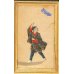 画像3: 明治写実画　ミニ絹絵「凧揚げ」「油屋　」　10×６cm　額入り２点セット