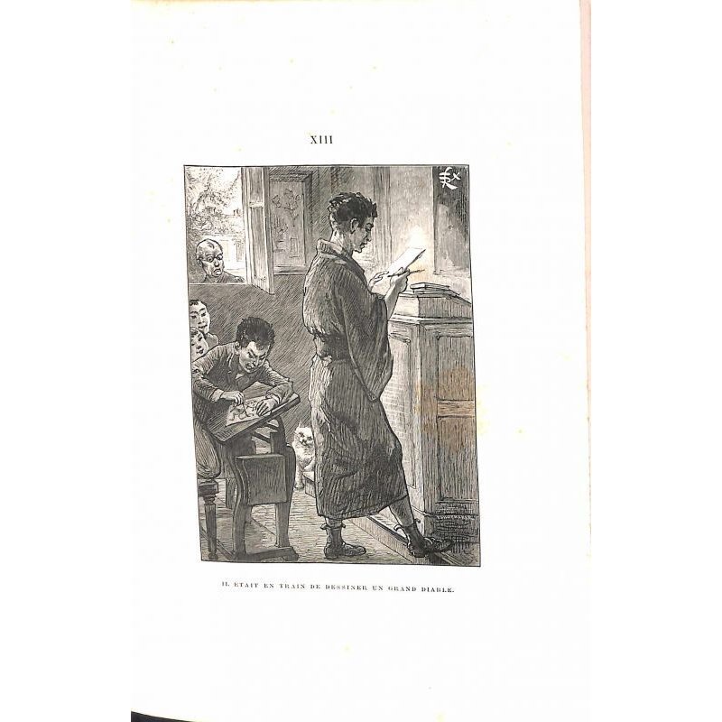 画像5: アンドレ・ローリー著フェリックス・レガメ挿絵・仏文「日本の学校生活」 Autour d'un lycee japonais