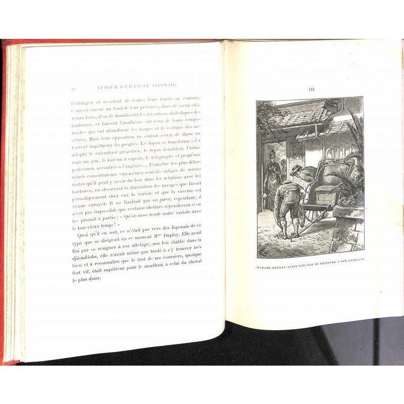 画像3: アンドレ・ローリー著フェリックス・レガメ挿絵・仏文「日本の学校生活」 Autour d'un lycee japonais