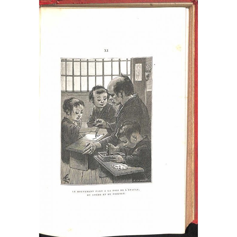 画像4: アンドレ・ローリー著フェリックス・レガメ挿絵・仏文「日本の学校生活」 Autour d'un lycee japonais