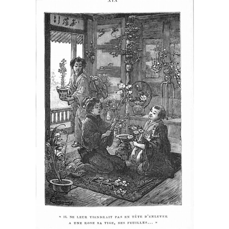 画像8: アンドレ・ローリー著フェリックス・レガメ挿絵・仏文「日本の学校生活」 Autour d'un lycee japonais