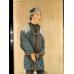 画像3: 明治写実画・大型絹絵・職人シリーズ「魚屋」（仮題）　76×31cm　額79.5×35cm