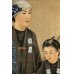 画像4: 明治写実画・大型絹絵・職人シリーズ「植木屋」（仮題）　額入り　76×31cm　額79.5×35cm (4)