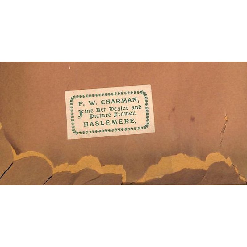 画像6: 明治写実画・大型絹絵・職人シリーズ「魚屋」(仮題) 76×31cm 額79.5×35cm