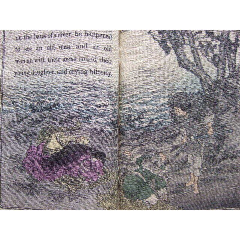 画像5: ちりめん本：日本昔話第9「八頭の大蛇」（英文）B.H.Chamberlain”The Eight-headed Serpent"