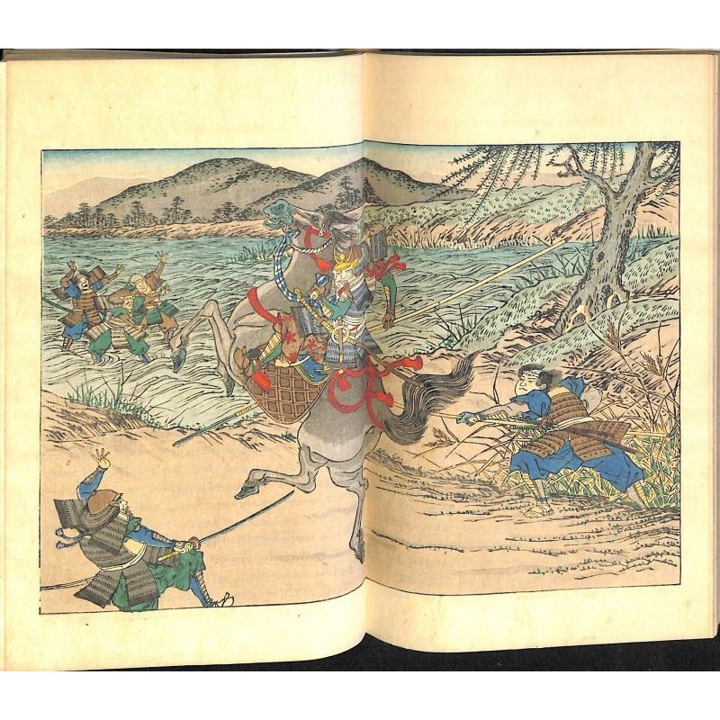 画像6: 平紙本・「豊臣秀吉の生涯(The Life of Toyotomi Hideyoshi)」 挿絵入り袋綴本5冊セット W.デニング(Dening)