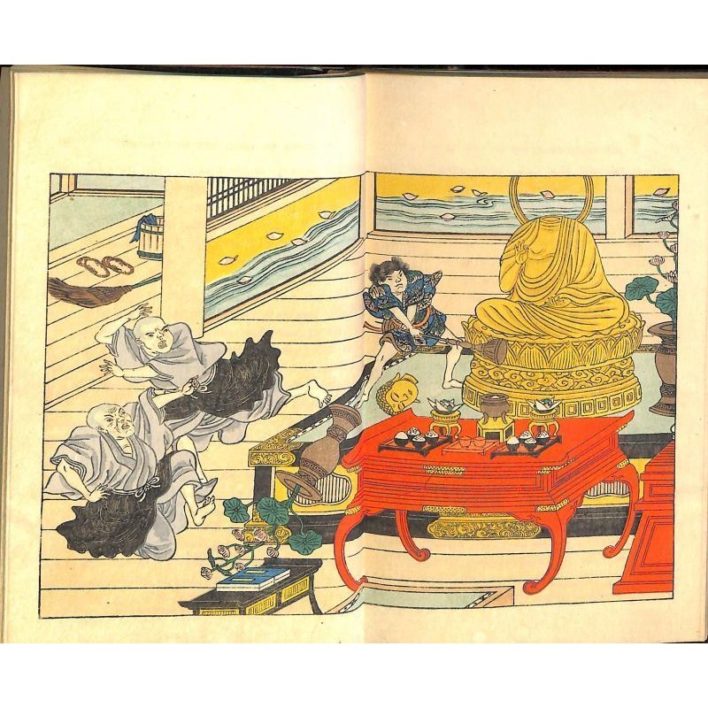 画像5: 平紙本・「豊臣秀吉の生涯(The Life of Toyotomi Hideyoshi)」 挿絵入り袋綴本5冊セット W.デニング(Dening)