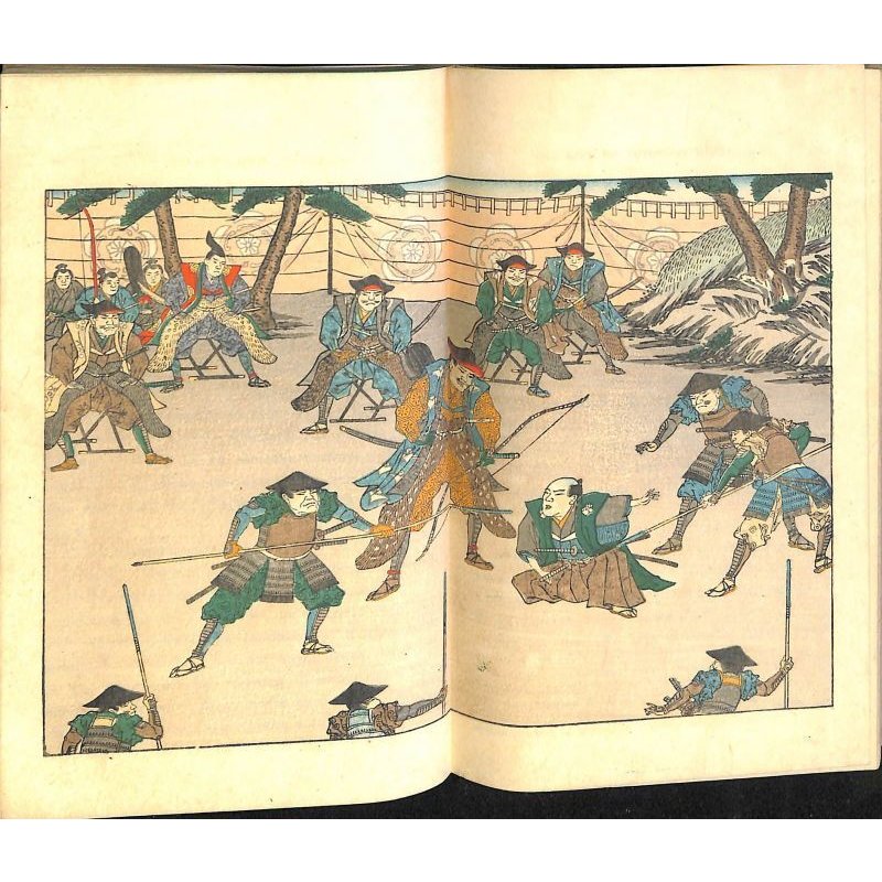 画像8: 平紙本・「豊臣秀吉の生涯(The Life of Toyotomi Hideyoshi)」 挿絵入り袋綴本5冊セット W.デニング(Dening)