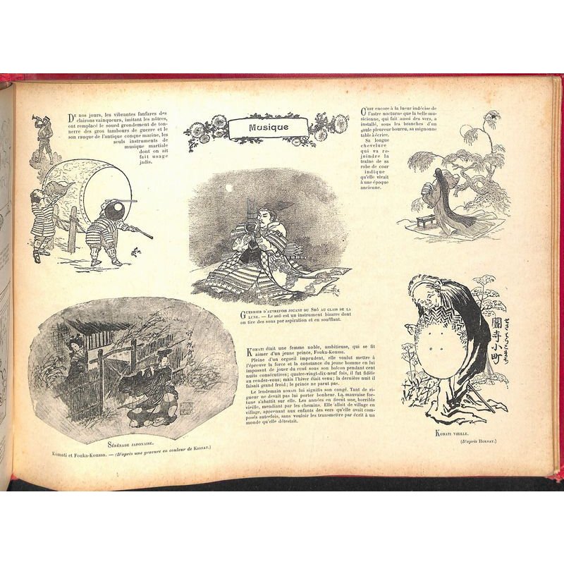画像14: フェリックス・レガメ作画 「日本の印象 (Le Japon en Images)」 1900年頃 パリ