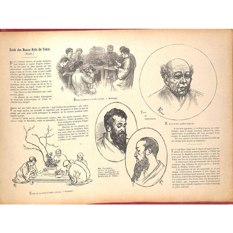 画像3: フェリックス・レガメ作画 「日本の印象 (Le Japon en Images)」 1900年頃 パリ