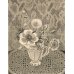 画像1: 長谷川潔 版画（アクアタント）　「切子グラスに挿したアネモネと草花」　用紙i38×28　版画25×18cm (1)