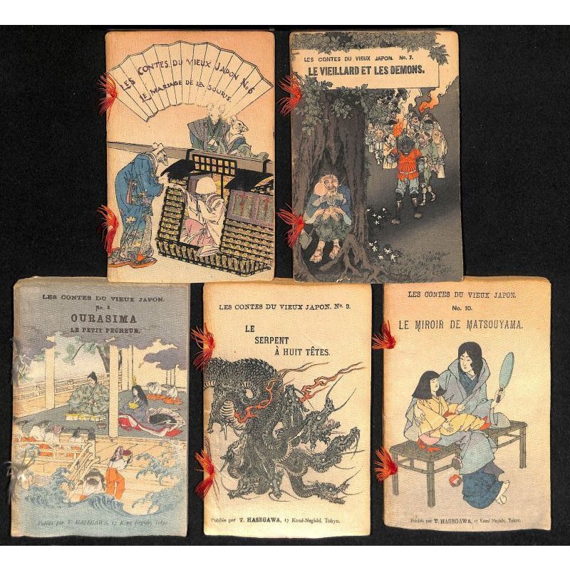 画像4: ちりめん本「日本昔話(Les contes du vieuk Japon)」(仏文)美本20巻セット 訳者:ドウトルメル