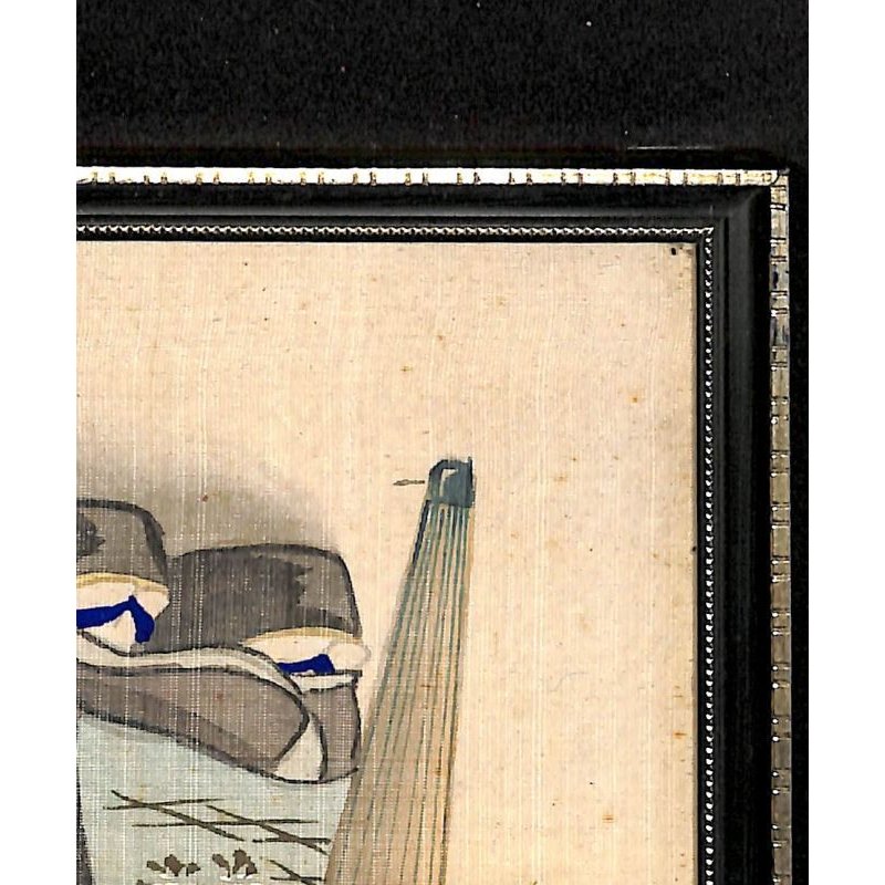 画像10:  明治写実画・小型11点セット 額入り 30×12cm、 32×14cm
