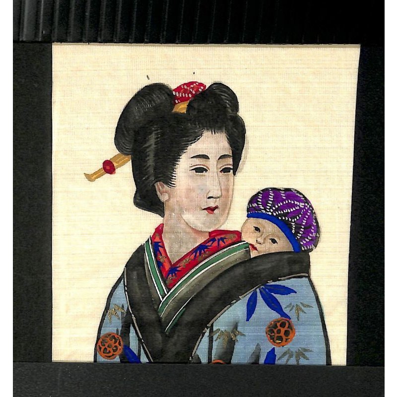 画像5: 明治写実画 (五姓田派 )小型 34×14cm 4枚セット