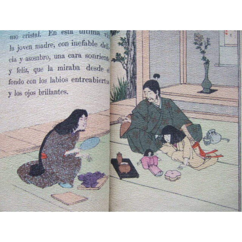 画像5: ちりめん本・スペイン語「松山鏡(El Espejo de Matsuyama)」 訳者エスバダ(Espada)