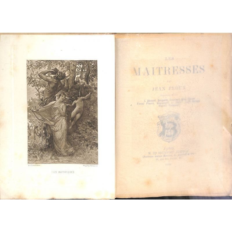 画像6: 山本芳翠、ベロー、コンスタンほか挿絵(仏)「愛しき人(Les maitresses)」 ジャン・フルー 著者献呈署名本 アンカット 1886 パリ