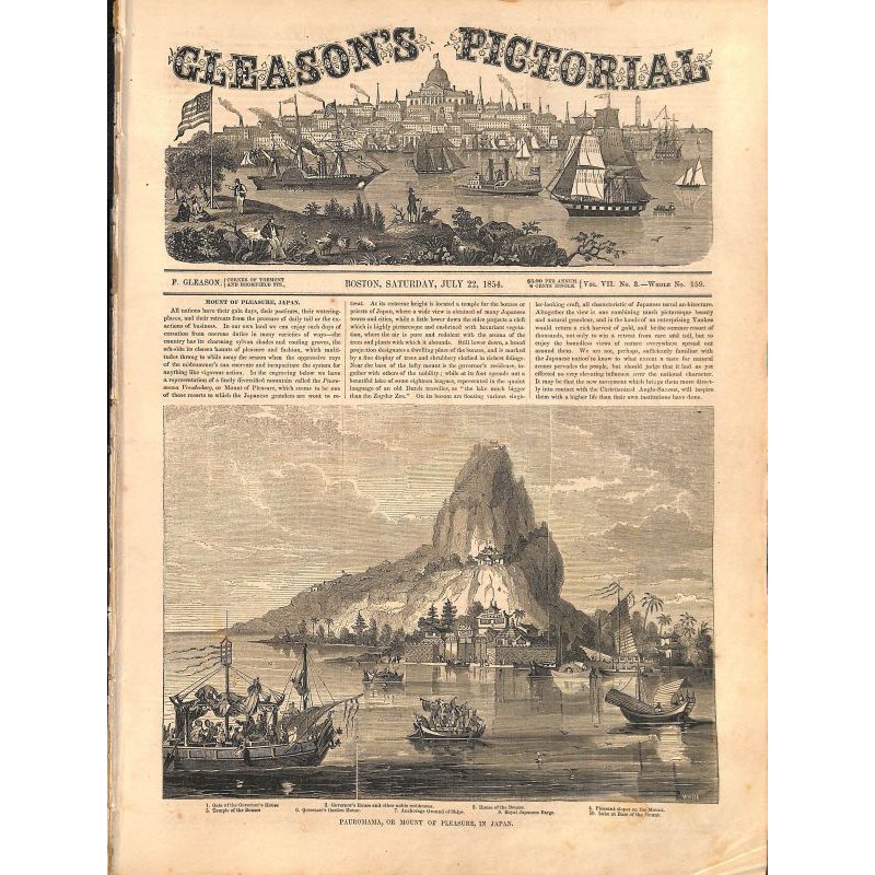 画像2: 米国絵入り新聞・日本紹介記事入り　Ballou's Pictorial 7部（1853~57）　