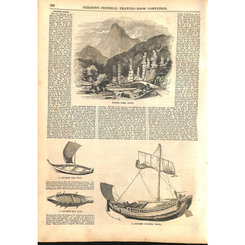 画像10: 米国絵入り新聞・日本紹介記事入り　Ballou's Pictorial 7部（1853~57）　