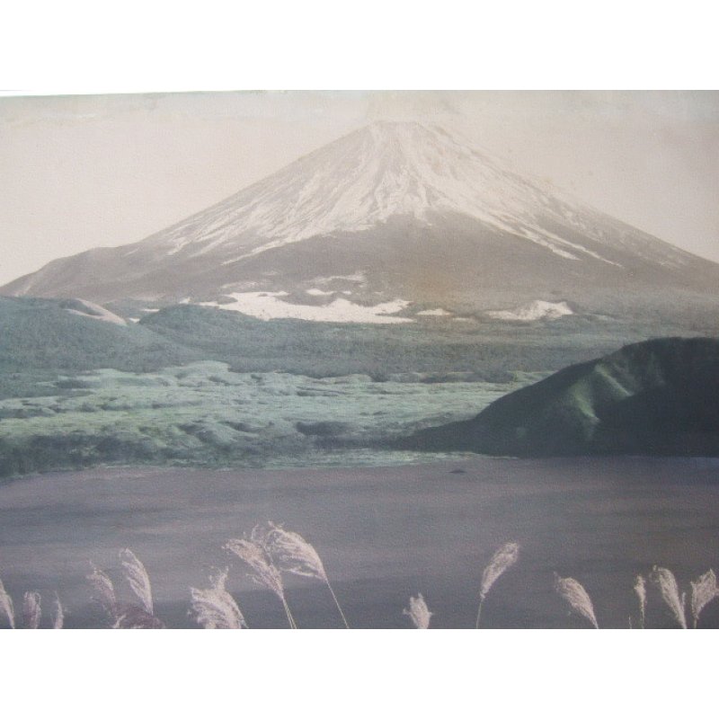 画像3: 巨大・手彩色古写真 「富士と薄」 44×62cm 撮影 ポンティング(H.G.Ponting)
