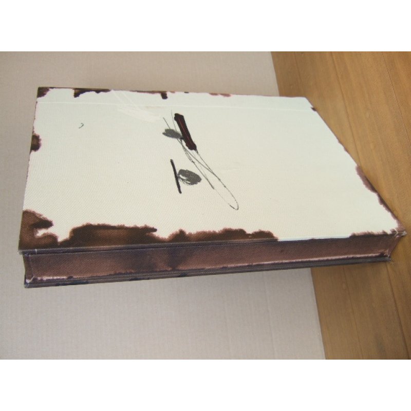 画像15: 稀覯品 滝口修造 アントニ・タピエス(Antoni.Tapies) 詩画集「物質のまなざし(Llambrec Material)」 フォリオ 50シート 限定No.335