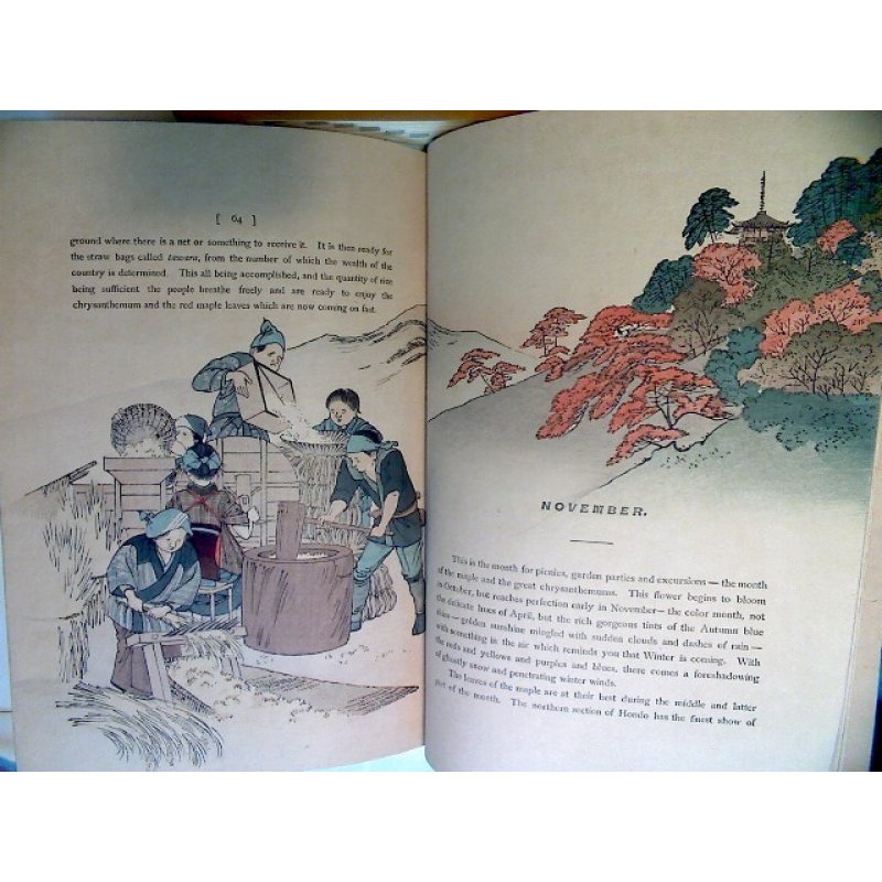 画像12: 極美品 ちりめん・平紙両用本「日本の歳月(Japan's Year)」 著者J.D.カロザーズ Julia.D.Carrothers